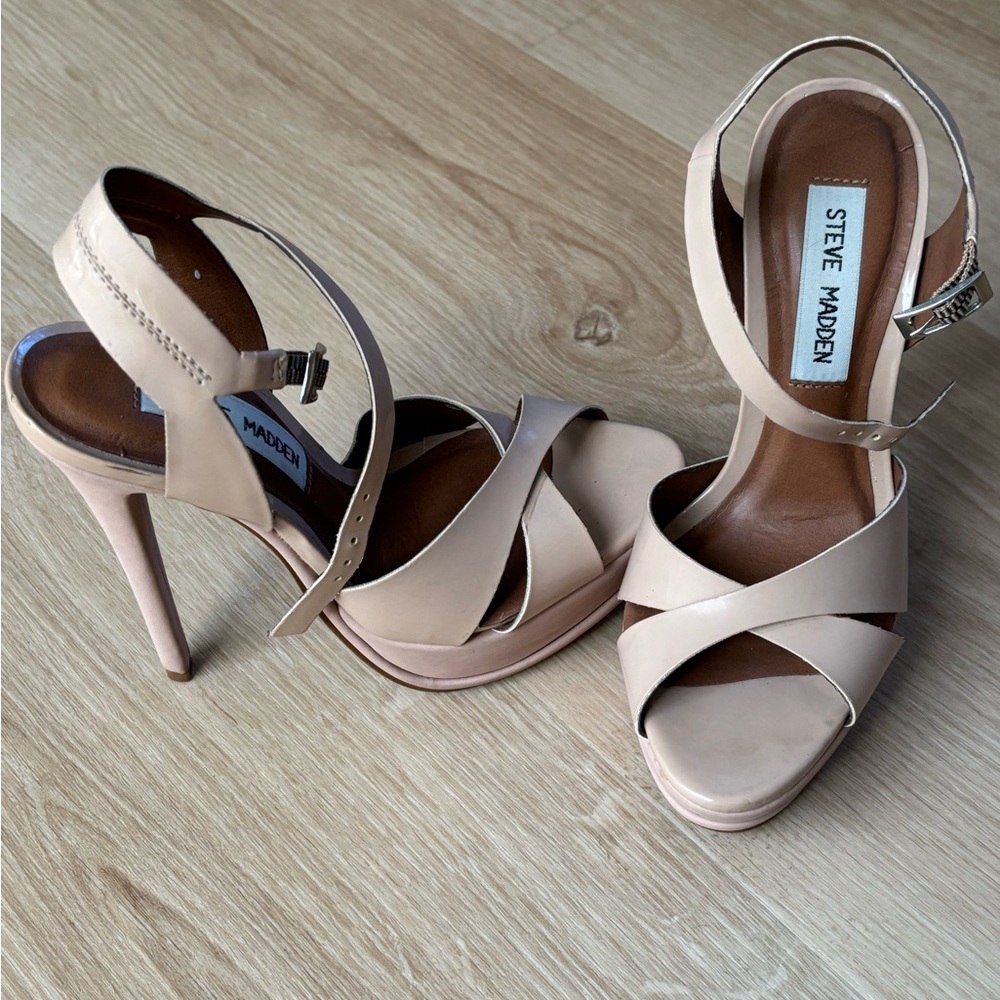 Steve Madden Blush Strappy Heels